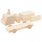 Set 3 masinute din lemn de construit si pictat Rescue Vehicles Cars (DIY)